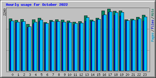 Hourly usage for October 2022